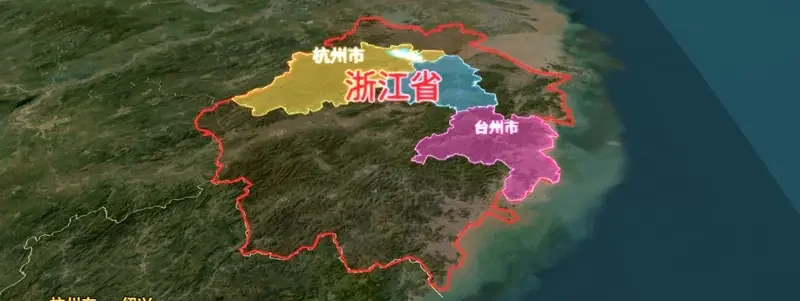 唯杰 AI 地图动画成片：浙江省行政区逐个高亮