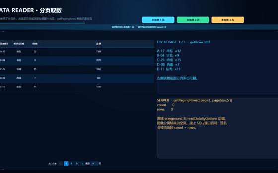 DataReader 分页取数