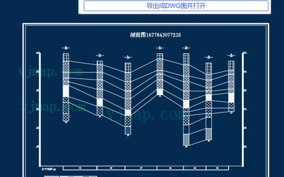 500行JavaScript代码在前端根据数据生成CAD工程剖面图
