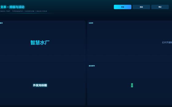 文本排版滚动与绑定