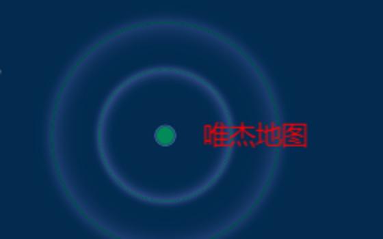 随缩放级别缩小的点标记