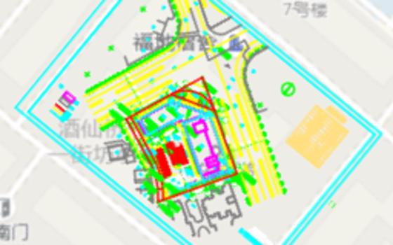 CAD图与互联网地图旋转叠加[CAD为底图]