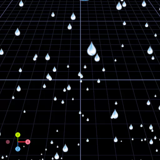 下雨粒子效果