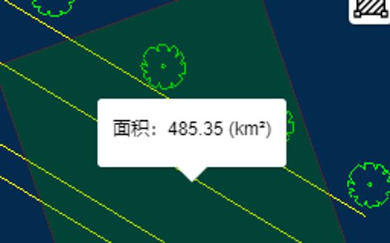 测距量测面积工具(方式二)