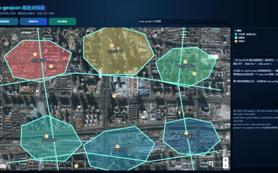 map-geojson 综合点线面