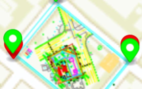 CAD图旋转叠加至互联网地图[互联网地图为底图]