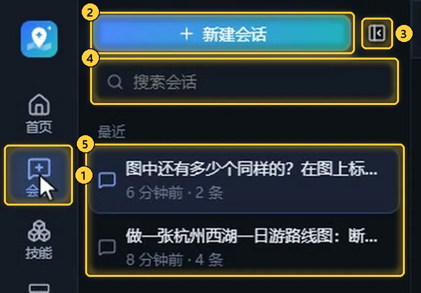 会话列表