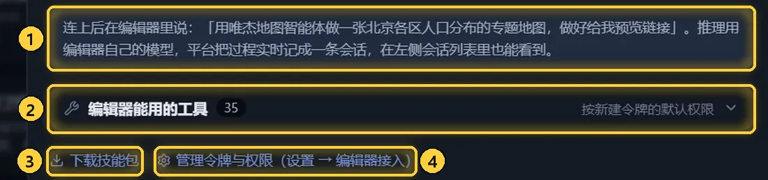 使用提示、工具清单与底部链接
