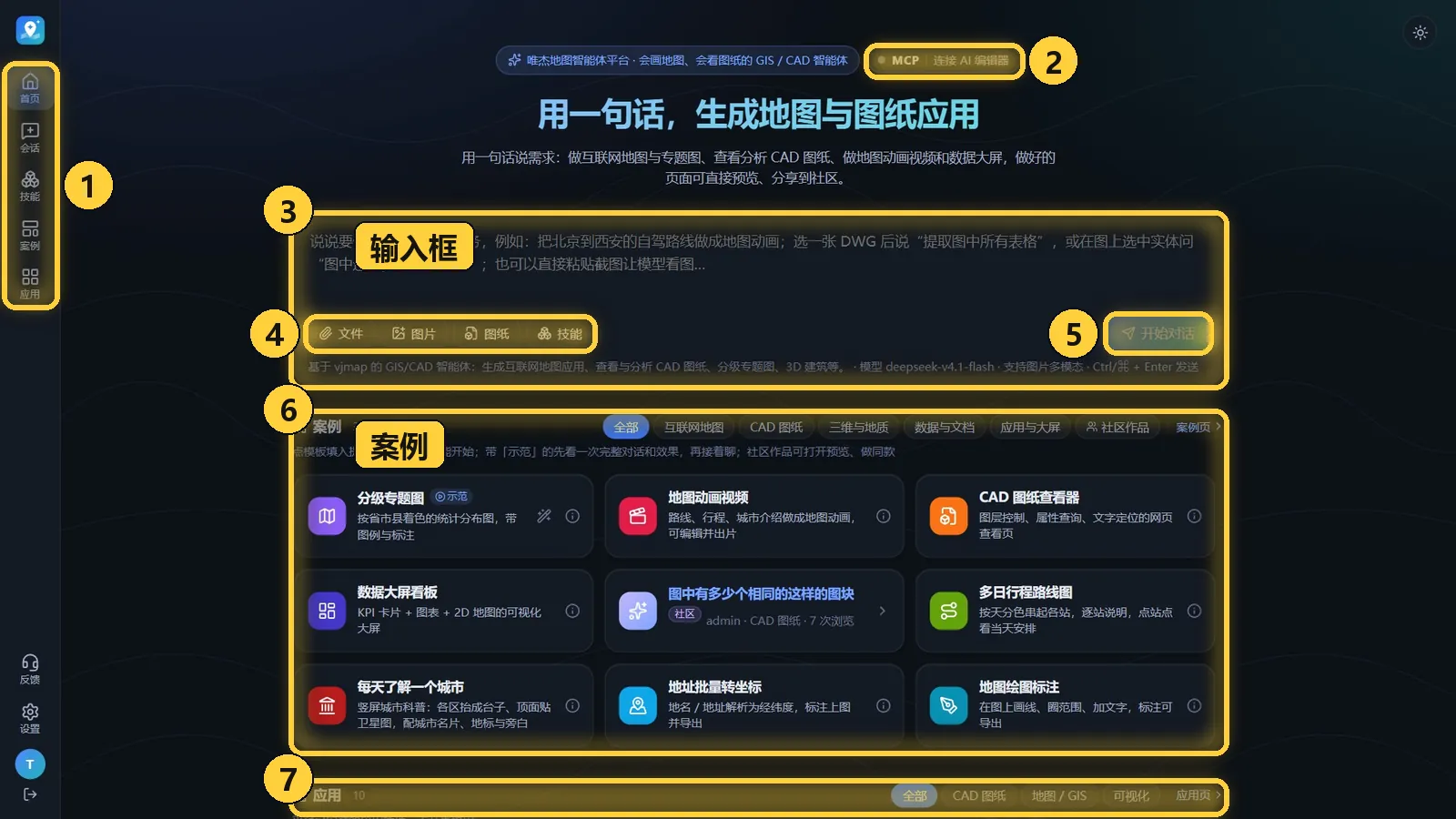 首页的各个区域