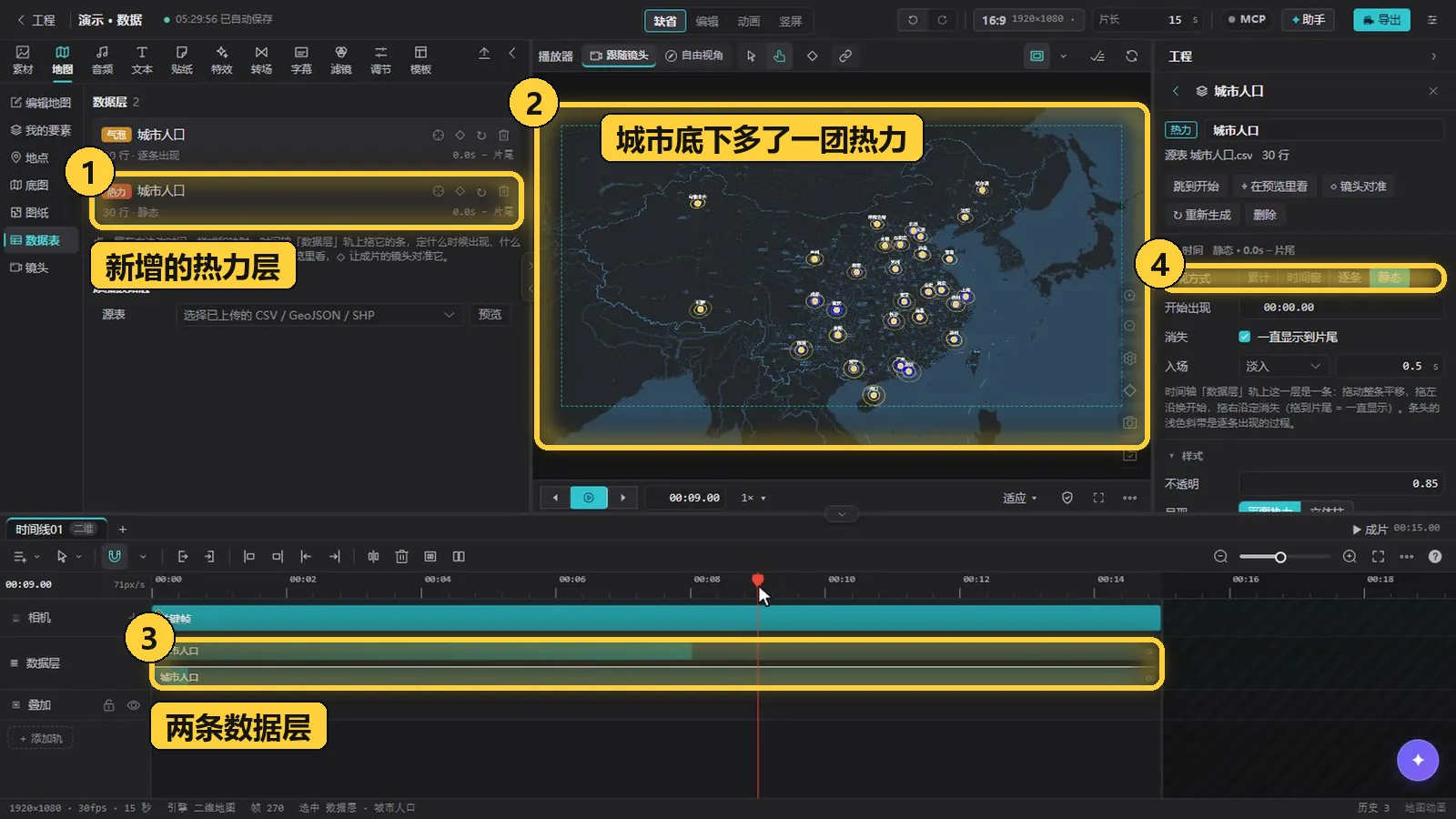 气泡层与热力层叠加