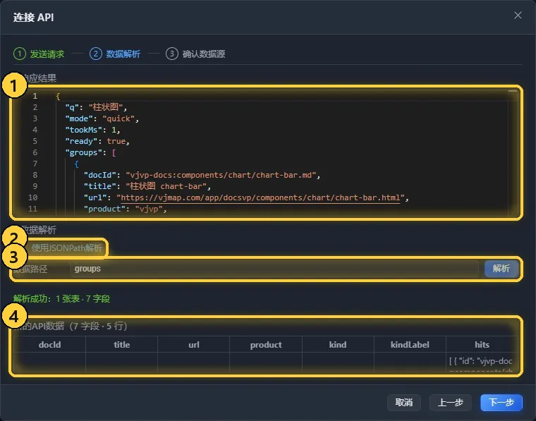 连接 API 第二步:数据解析