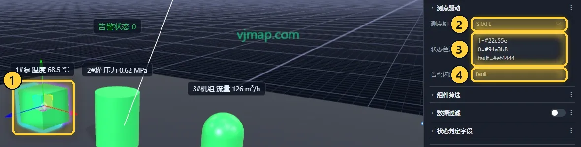元素的测点驱动规则